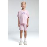 ROLY POLY RP3591-G KIZ ÇOCUK BERMUDA TAKIM Toz Pembe 10-11