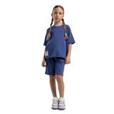 ROLY POLY RP3592-2 KIZ ÇOCUK BERMUDA TAKIM İNDİGO 7-8