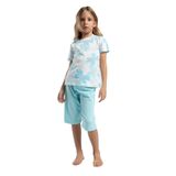 ROLY POLY RP3596-2 KIZ ÇOCUK KAPRİ TAKIM AÇIK MAVİ 2-3