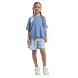 ROLY POLY RP3611-2 KIZ ÇOCUK BERMUDA TAKIM İNDİGO 2-3