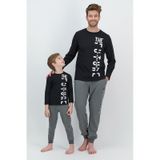 Rolypoly 2539 The Future Siyah Erkek Çocuk Pijama Takımı