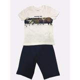 RolyPoly 2727C Erkek Çocuk Yazlık Kapri Pijama Ta - 4 - 5 Yaş - Krem