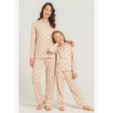 Rolypoly Anne Kız Cute Bears Krem Gömlek Pijama Takımı RP3917-A-V1 RP3917-A-V1