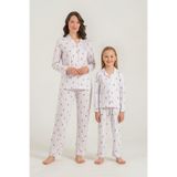 Rolypoly Anne Kız Teddy Bears Mor Gömlek Pijama Takımı