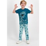 RolyPoly Dinosarius Koyu Petrol Erkek Çocuk Pijama Takımı - 4 - 5 Yaş