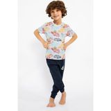 RolyPoly Enjoy Summer Gri Melanj Erkek Çocuk Pijama Takım