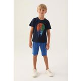 Rolypoly Erkek Çocuk Bermuda Pijama Takımı Lacivert 3345