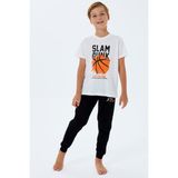 Rolypoly Erkek Çocuk Beyaz Pijama Takım RP3762-C-V1 - 14 - 15 Yaş