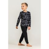 Rolypoly Erkek Çocuk Gri Uzun Kol Pijama Takım RP3869-C-V1 RP3869-C-V1 - 9 - 10 Yaş