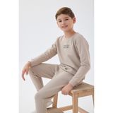 Rolypoly Erkek Çocuk Kahverengi Eşofman Takımı RP3507-C-V3 - 5 - 6 Yaş