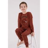 Rolypoly Erkek Çocuk Kahverengi Pijama Takımı RP3667-C-V1 - 5 - 6 Yaş