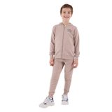 Rolypoly Erkek Çocuk Kapüşonlu, Pigment Baskılı, Kışlık Oversize Fit Eşofman Takımı, Kahverengi, 7-8 Yaş