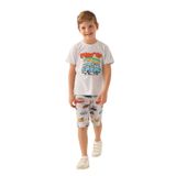 Rolypoly Erkek Çocuk Karmelanj Bermuda Pijama Takımı 3359 KARMELANJ 3-4