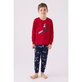 Rolypoly Erkek Çocuk Kırmızı Pijama Takımı - 6 - 7 Yaş