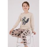 Rolypoly Erkek Çocuk Krem Pijama Takımı - 3 - 4 Yaş