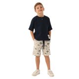 Rolypoly Erkek Çocuk Lacivert Bermuda Pijama Takımı 3334 Lacivert 3-4