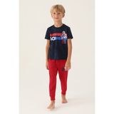 Rolypoly Erkek Çocuk Lacivert Kısa Kol Pijama Takım - 4 - 5 Yaş