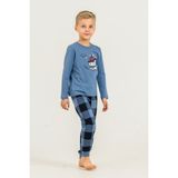 Rolypoly Erkek Çocuk Lets Build Mavi Uzun Kol Pijama Takım RP3872-C-V2 RP3872-C-V2 - 6 - 7 Yaş