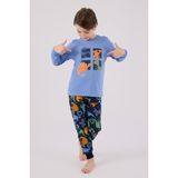 Rolypoly Erkek Çocuk Mavi Pijama Takımı - Indigo - 4 - 5 Yaş