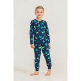 Rolypoly Erkek Çocuk Nap Is Over Mavi Uzun Kol Pijama Takım RP3887-C-V1 RP3887-C-V1 - 4 - 5 Yaş