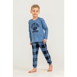 Rolypoly Erkek Çocuk Nature Calls Mavi Uzun Kol Pijama Takım RP3873-C-V2 RP3873-C-V2