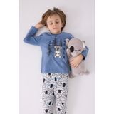 RolyPoly Erkek Çocuk Pijama Takımı ,süprem Dokuma - 2 - 3 Yaş - Mavi