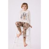 RolyPoly Erkek Çocuk Pijama Takımı ,süprem Dokuma - 3 - 4 Yaş - Bej