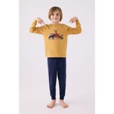 Rolypoly Erkek Çocuk Sarı Uzun Kol Pijama Takım - 14 - 15 Yaş