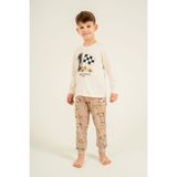 Rolypoly Erkek Çocuk Speedway Racing Club Beyazuzun Kol Pijama Takım RP3875-C-V1 RP3875-C-V1 - 4 - 5 Yaş