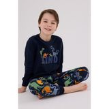 Rolypoly Erkek Çocuk Uzun Kol Pijama Takım Lacivert - 7 - 8 Yaş