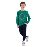 Rolypoly Erkek Çocuk Yeşil Eşofman Takımı, 9-10 Yaş, Uzun Kol, Lastikli Paça