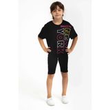 Rolypoly Kız Çocuk Brooklyn Baskılı T-shirt ve Bermuda Tayt Takımları