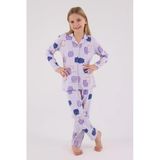 Rolypoly Kız Çocuk Gömlek Pijama Lila