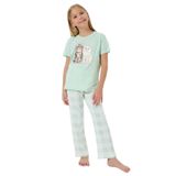 Rolypoly Kız Çocuk Yeşil Pijama Takımı - 3 - 4 Yaş