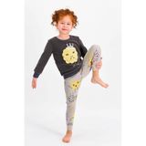 Rolypoly Monsters Queen Antrasit Kız Çocuk Polar Pijama Takımı 5-6 Yaş Antrasitsit