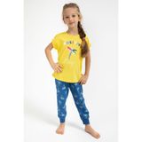RolyPoly Positive Stay Sarı Kız Çocuk Pijama Takımı - 6 - 7 Yaş