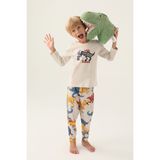 RolyPoly Revive Bej Erkek Çocuk Pijama Takımı - 4 - 5 Yaş