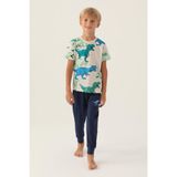 RolyPoly Roly Poly 3360 Dinosaur Erkek Çocuk Pijama Takımı - 4 - 5 Yaş - Indigo