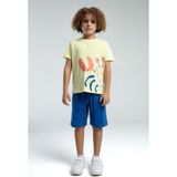 RolyPoly Roly Poly Crab Erkek Çocuk Regular Kalıp Kısa Kol Bermuda Şortlu Pijama Takım - Sarı - 7 - 8 Yaş