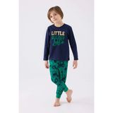Rolypoly Siyah Erkek Çocuk Uzun Kol Pijama Takım - 4 - 5 Yaş