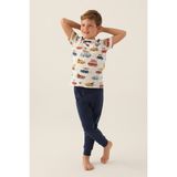 RolyPoly Surfs Up Krem Erkek Çocuk Pijama Takımı - 4 - 5 Yaş