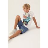 RolyPoly Wild Life Krem Erkek Çocuk Bermuda Takım - 14 - 15 Yaş