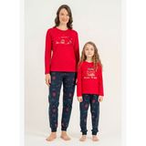 Rolypoly Winter Everywhere Anne Kız Kırmızı Uzun Kol Pijama Takım RP3938-A-V1 RP3938-A-V1