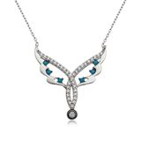 Rom Design 925 Ayar Peri Kanadı Kadın Gümüş Kolye
