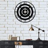 Roma 100 Benzersiz Tasarım Metal Duvar Saati Romen Rakamları - Metal Duvar Sanatı Eserleri - Metal Duvar Dekoru Ev Ofis Dekorasyonu Modern Endüstriyel Sessiz Hareket (20" G x 20" Y/51x51cm)
