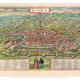 Roma (map): From Civitates Orbis Terrarum, Liber 1 (1572)