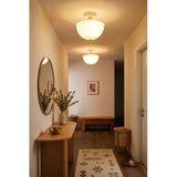Roma Opal Beyaz Gold Plafonyer Avize - Modern Retro Tavan Aydınlatması - Salon, Yatak Odası, Mutfak, Koridor, Antre Ve Hol Tavan Aydınlatması