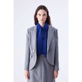 ROMAN Asimetrik Kesim Kadın Ceket Gri K2216065_004 - 36