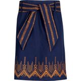 ROMAN Belden Kuşak Detaylı Mini Etek Lacivert Y1764101_015