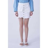 ROMAN Cep Detaylı Önü Düğmeli Beyaz Denim Mini Etek Beyaz Y2153902_002 - 34